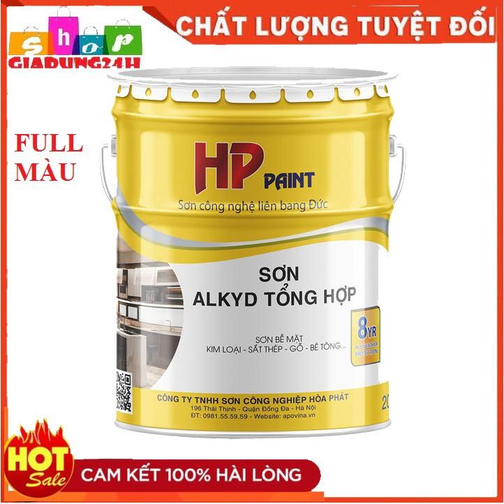 Sơn Alkyd Tổng Hợp Cho Sắt, Kim Loại, Gỗ, Bê Tông Hòa Phát... 800ml-Giadung24h