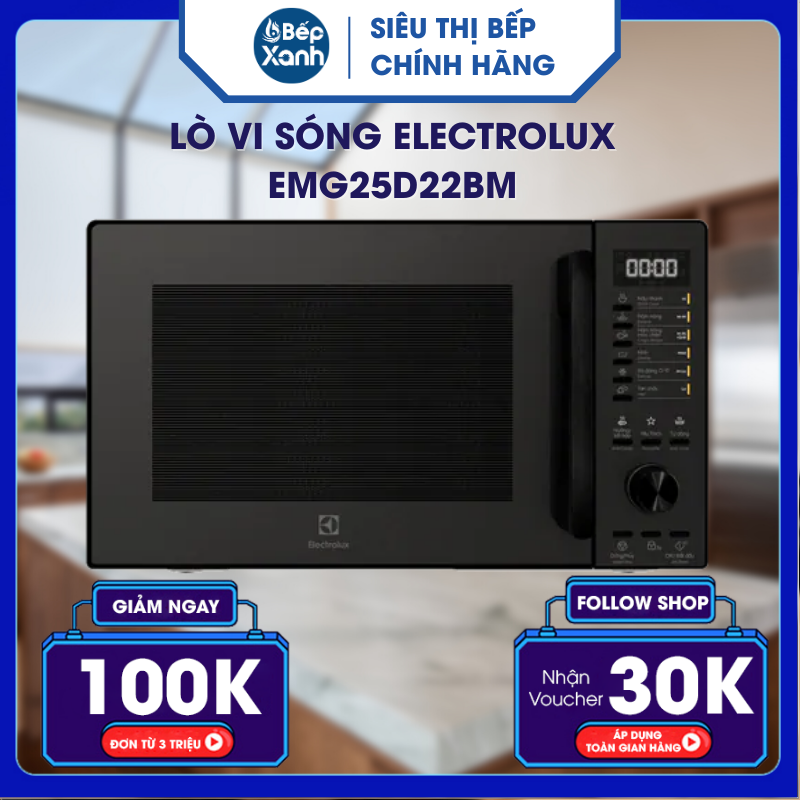 Lò Vi Sóng Electrolux EMG25D22BM - Hàng Chính Hãng