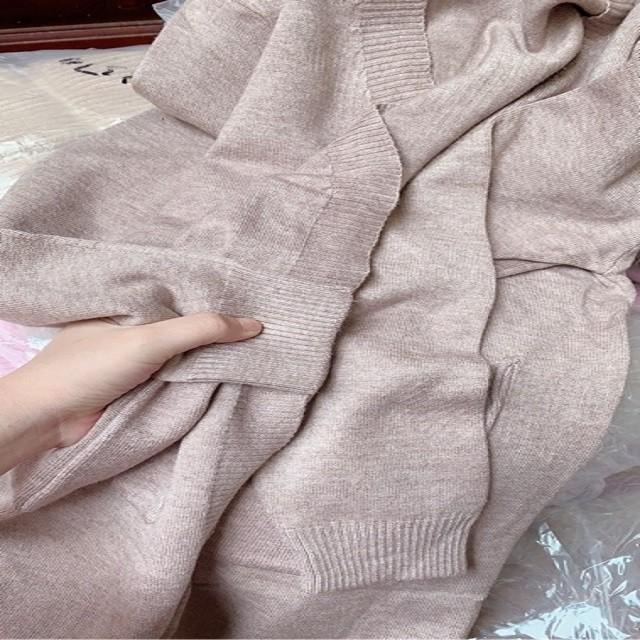 Áo khoác len dáng dài nữ, áo cardigan nữ A421