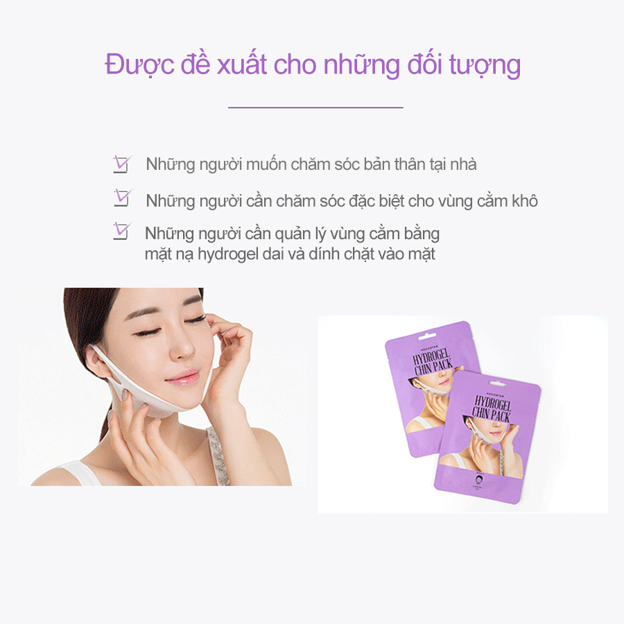 Mặt nạ nâng cơ Kocostar Hydrogel Chin Pack