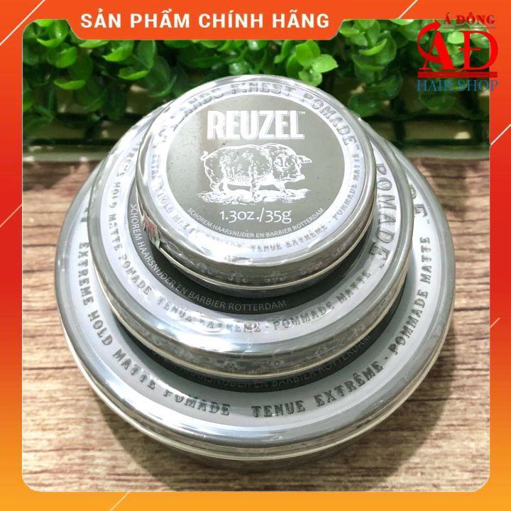 Sáp vuốt tóc Nam Reuzel (wax con heo) Extreme Hold Matte Pomade giữ nếp siêu cứng