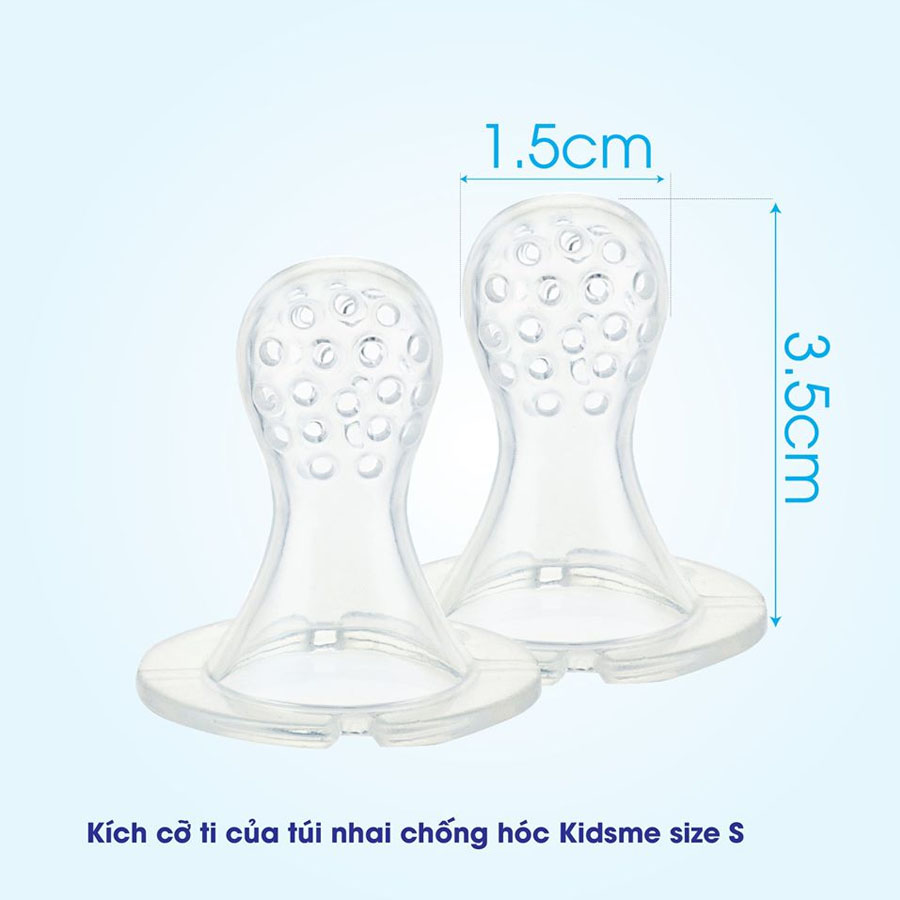 Bộ 2 Ti Rời Thay Thế Túi Nhai Chống Hóc Kidsme Silicone Sac For Food Feeder Size S Cho Bé Từ 4 Tháng Tuổi Anh Quốc