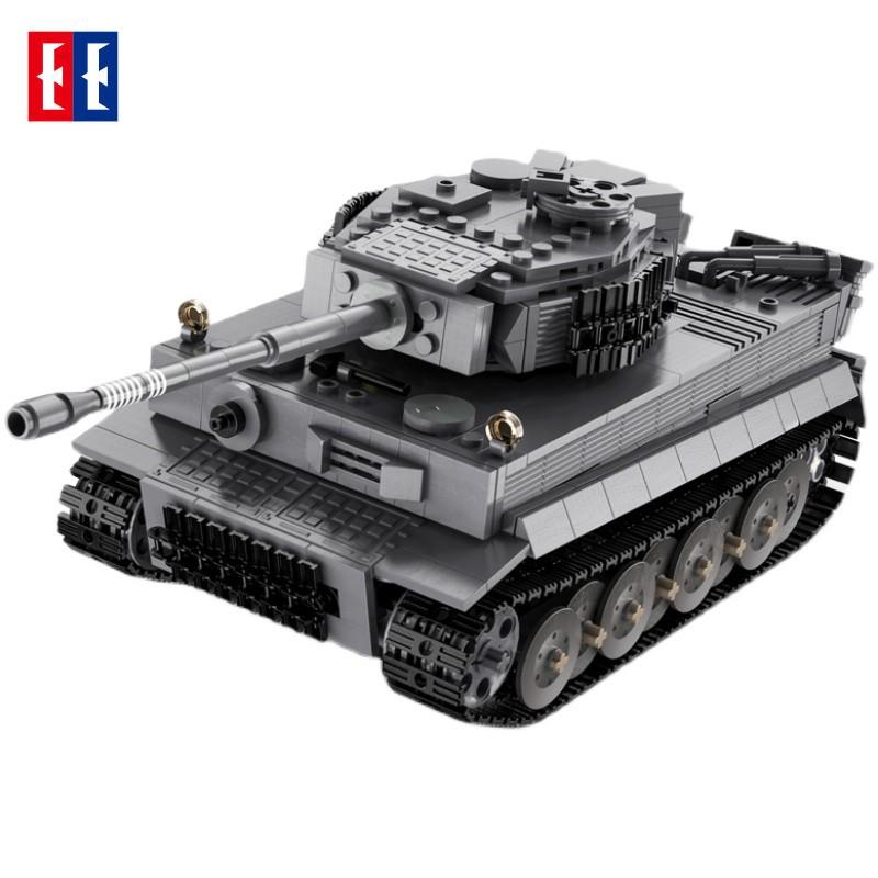 Đồ Chơi Lắp Ráp Kiểu LEGO ARMY Mô Hình Xe Tăng Điều Khiển RC TIGER TANK CaDA C61071 Với 925 Mảnh Ghép - Động Cơ Pin Sạc