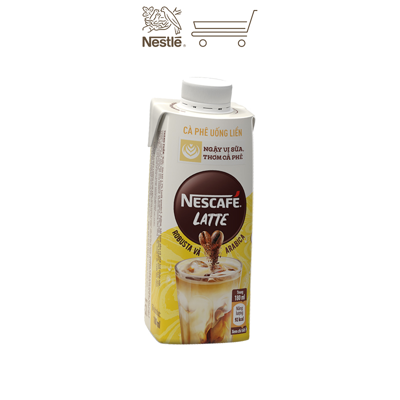 Thùng 24 hộp cà phê uống liền Nescafé Latte