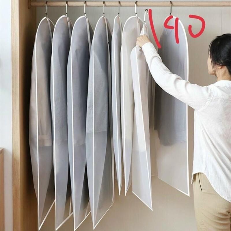 Set 4 túi bọc quần áo trong suốt chống bám bụi