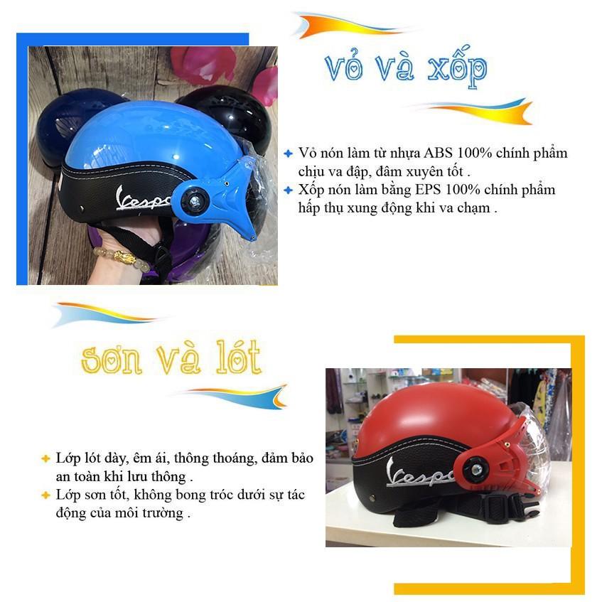 Mũ nón bảo hiểm Vespa xinh xinh