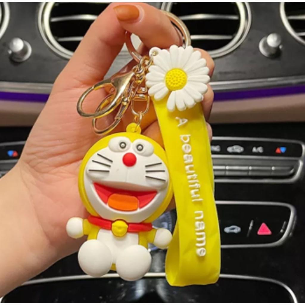 Móc Khóa chú Mèo Máy Kute Doraemon nhân vật hoạt hình thiếu nhi màu vàng