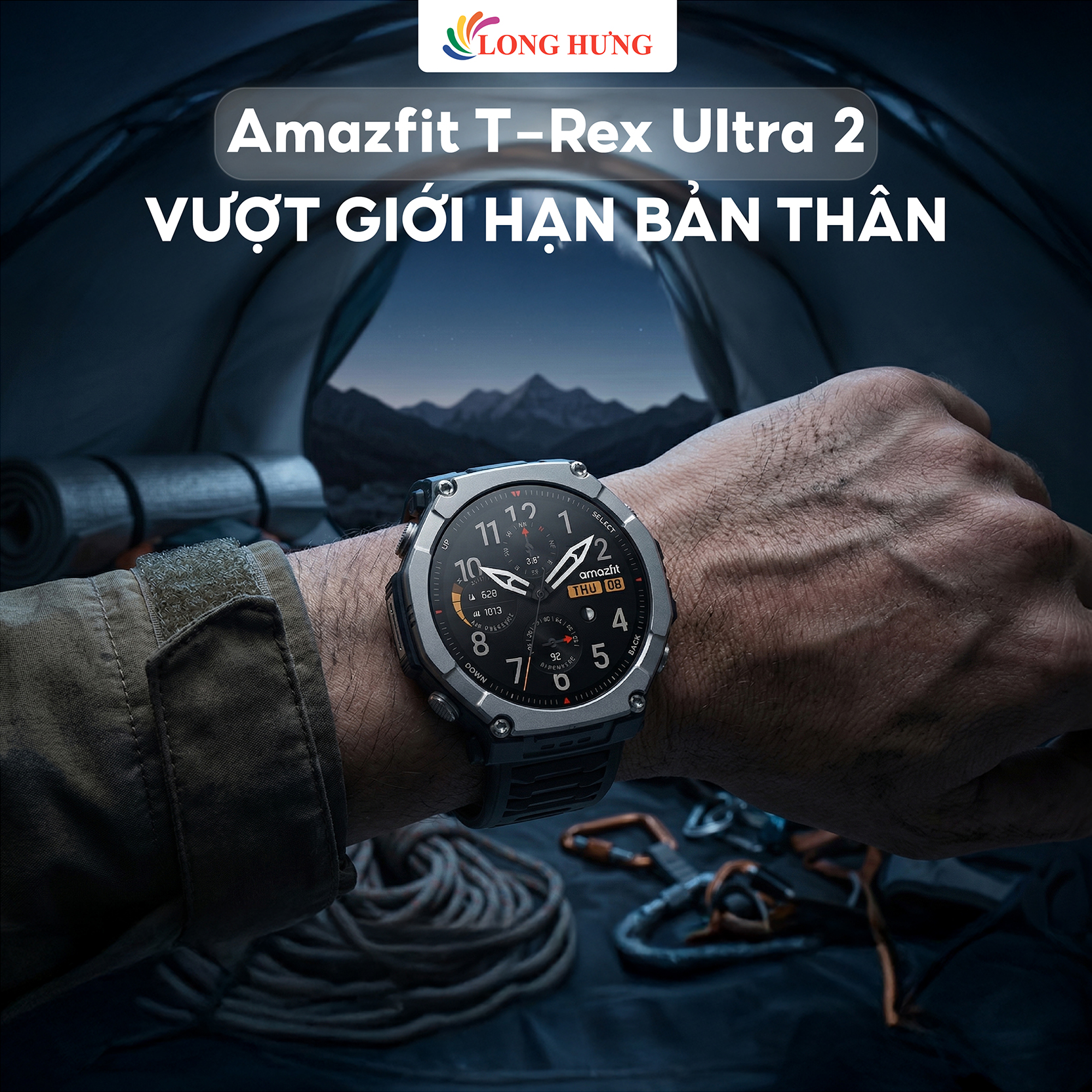 Đồng hồ thông minh Amazfit T-Rex Ultra 2 A2550 - Hàng chính hãng
