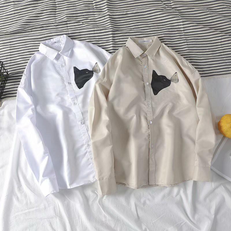 Áo sơ mi tay dài in hình thời trang cá tính cho nam