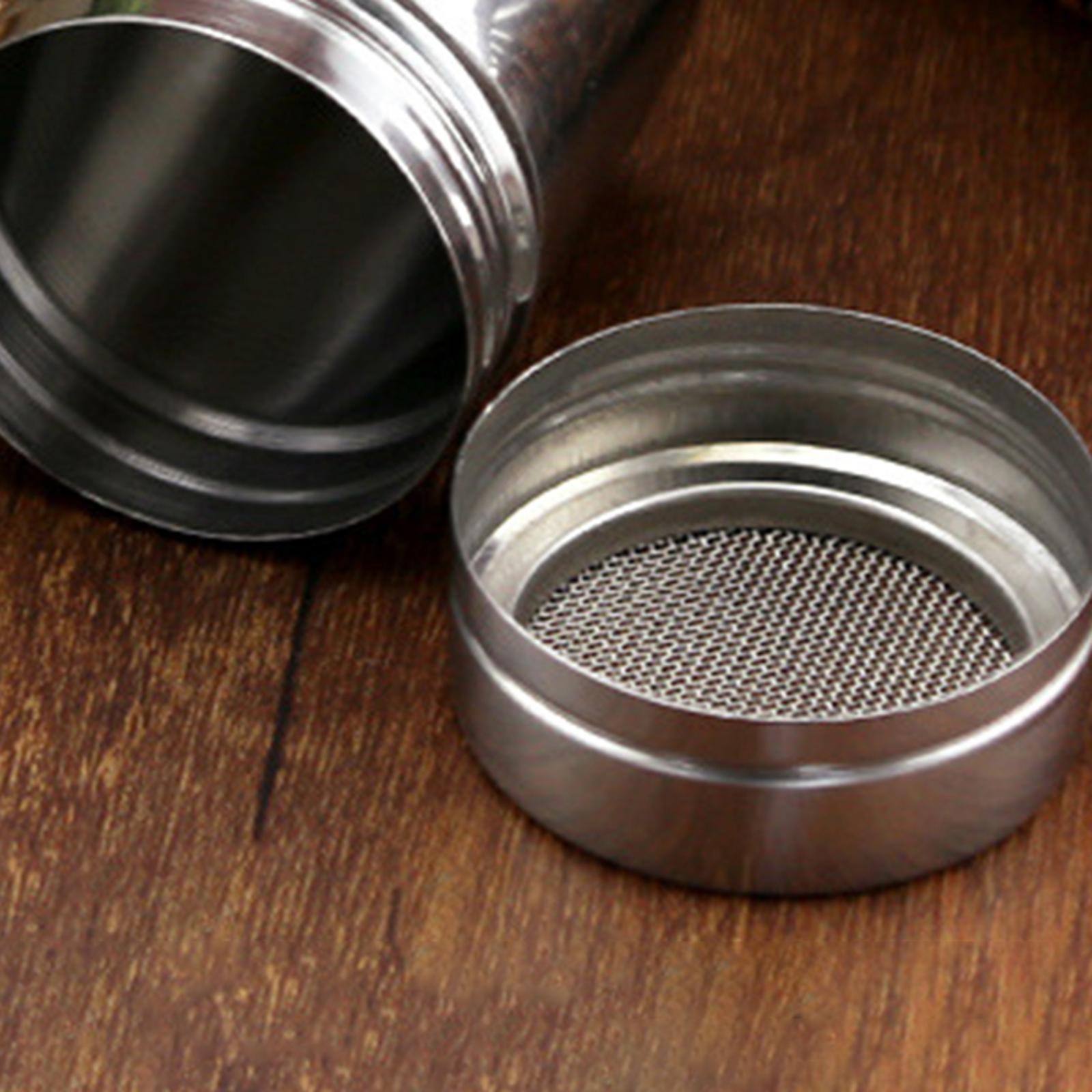Sugar Shaker Icing Sugar Dredger Coffee Sifter for Oatmeal Flour Home