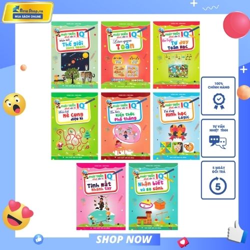 Combo Phát Triển IQ Dành Cho Bé (Bộ 6 Cuốn) - HA