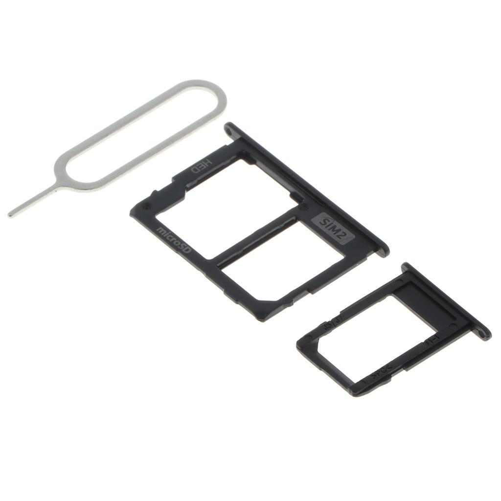 Sim Card Tray Holder Micro SD Slot Replacement For Samsung Galaxy J530 Black