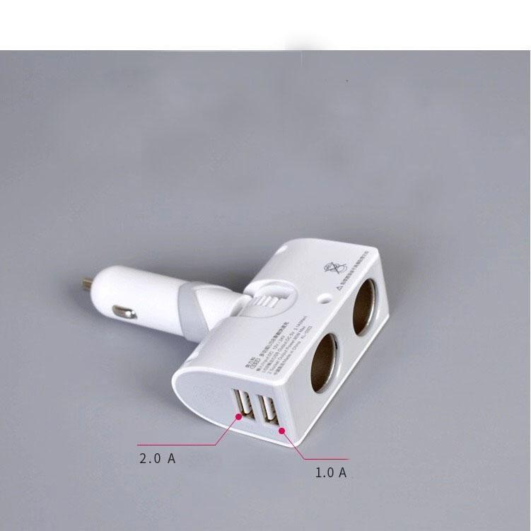 Tẩu sạc ô tô chia 2 cao cấp 5003 kèm 2 cổng USB dành cho tất cả các dòng xe