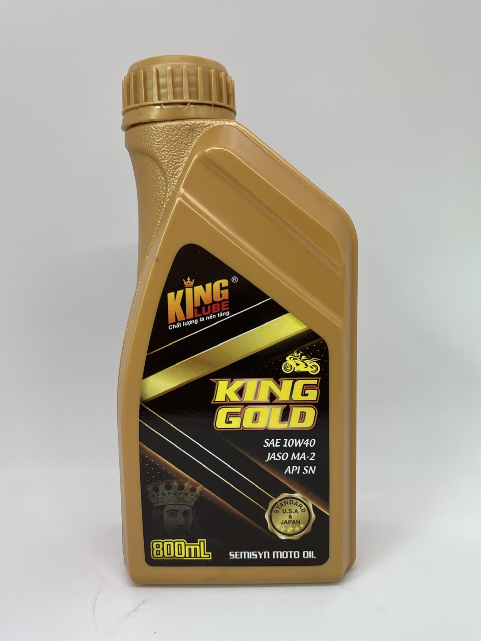 [MẪU MỚI] Dầu Nhớt Xe Máy KING GOLD API SN - SAE 10W-40 - JASO MA-2