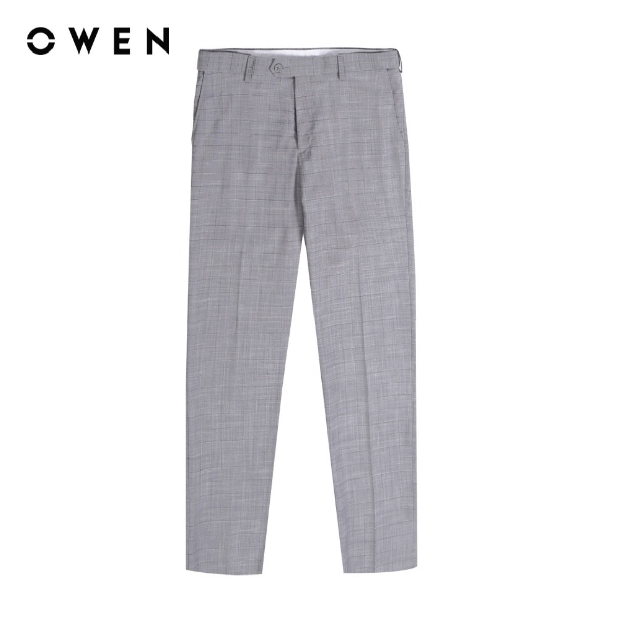 Hình ảnh OWEN - Quần âu nam Owen Slimfit có cạp tăng đơ co dãn (dáng ôm) màu XÁM GHI