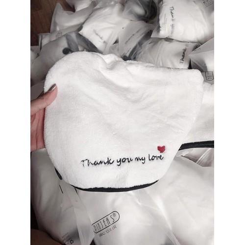 Khăn Quấn Tóc Siêu Thấm Hút Loại Có Chữ