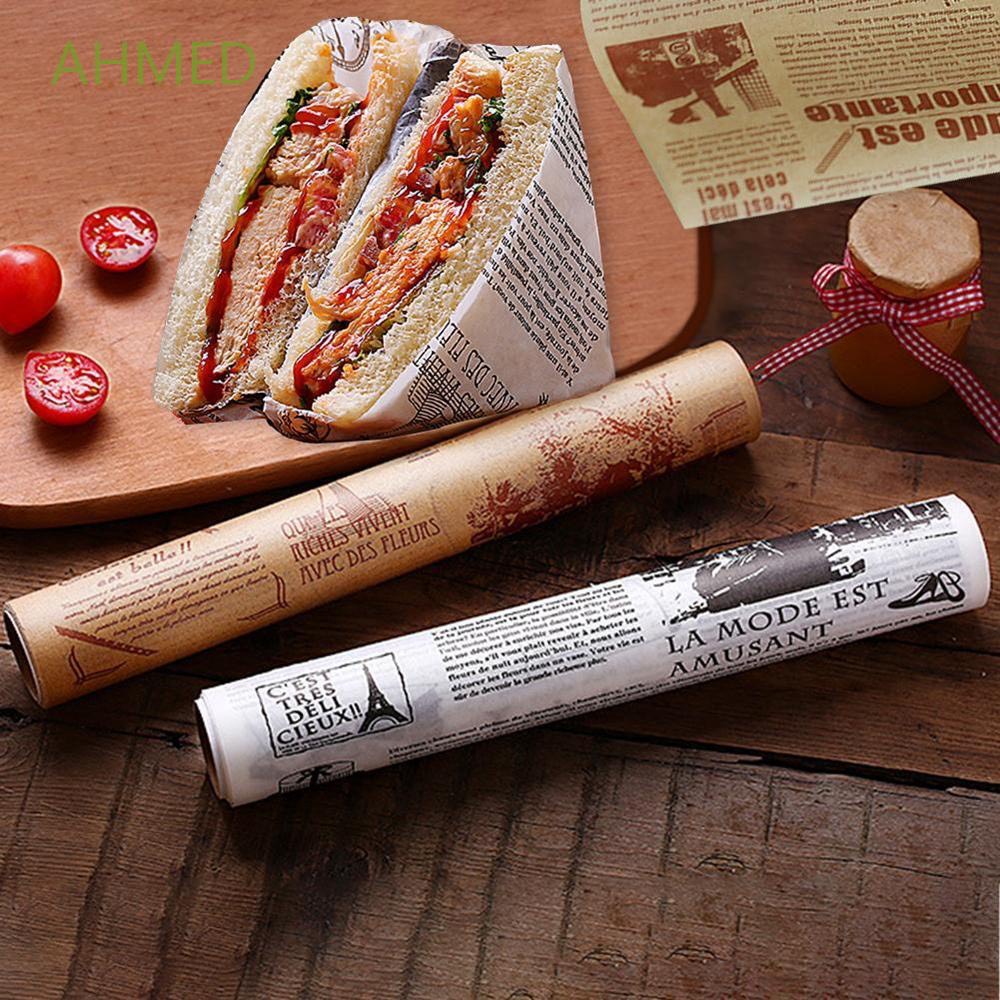 Cuộn Giấy Thấm Hút Dầu Hình Giấy Báo 10mx30cm Cooking Paper