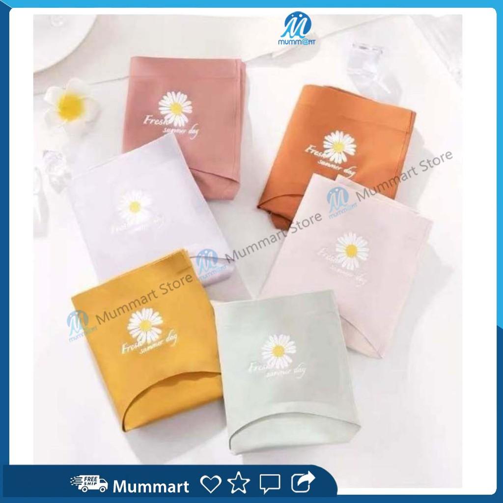 Quần lót nữ đúc su kháng khuẩn không lộ ngấn hoa cúc. Chip nữ không viền hoa cúc, vải mát, mặc đầm body ôm sát