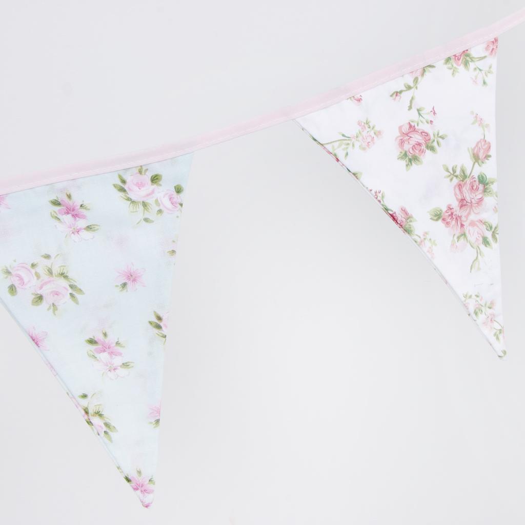 Fabric Bunting Banner Pennant Garland Wedding Festival Hanging Decor Style 1