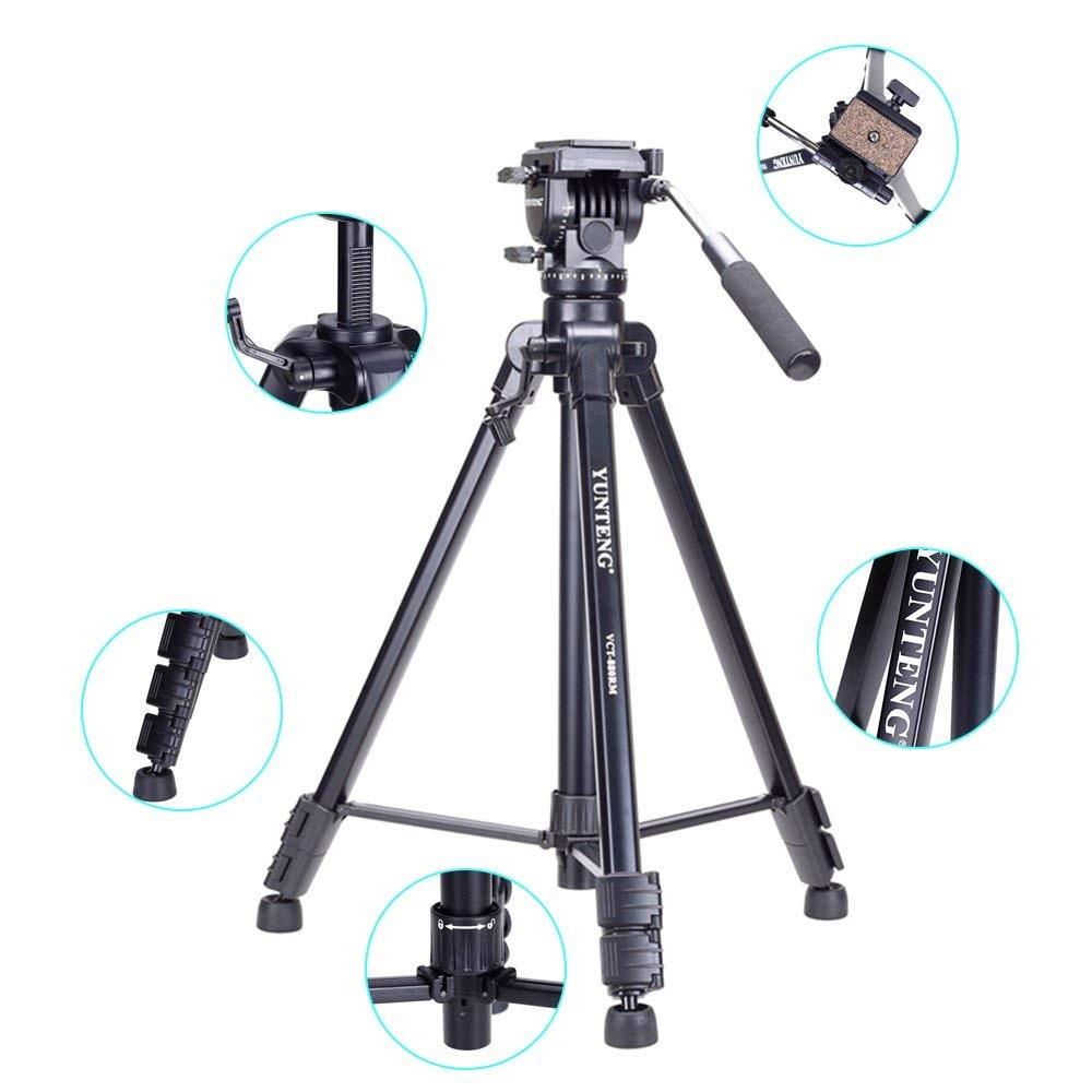 Chân máy ảnh Tripod Yunteng VCT-880 - Hàng Chính Hãng