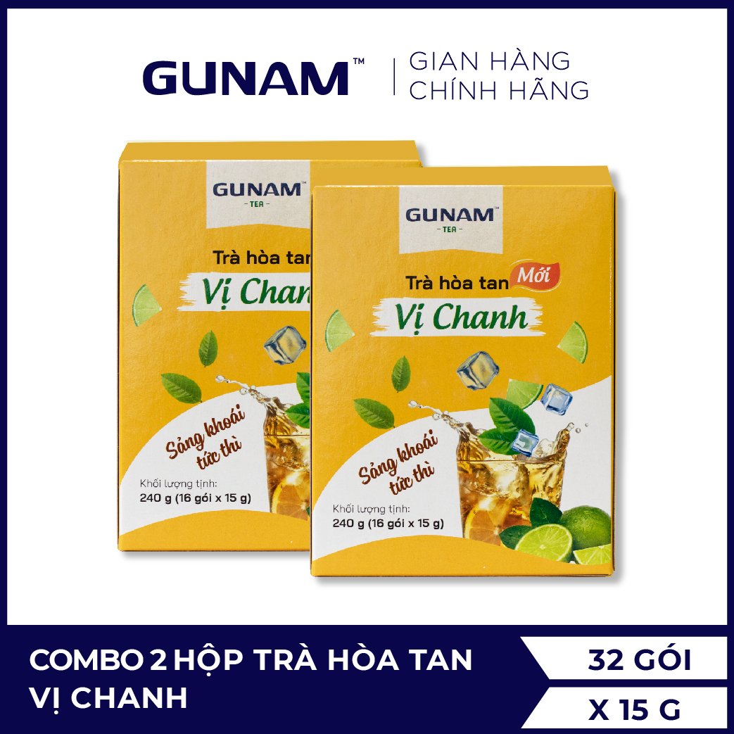 Combo Party - trà đào GUNAM  + trà bí đao GUNAM + trà chanh GUNAM