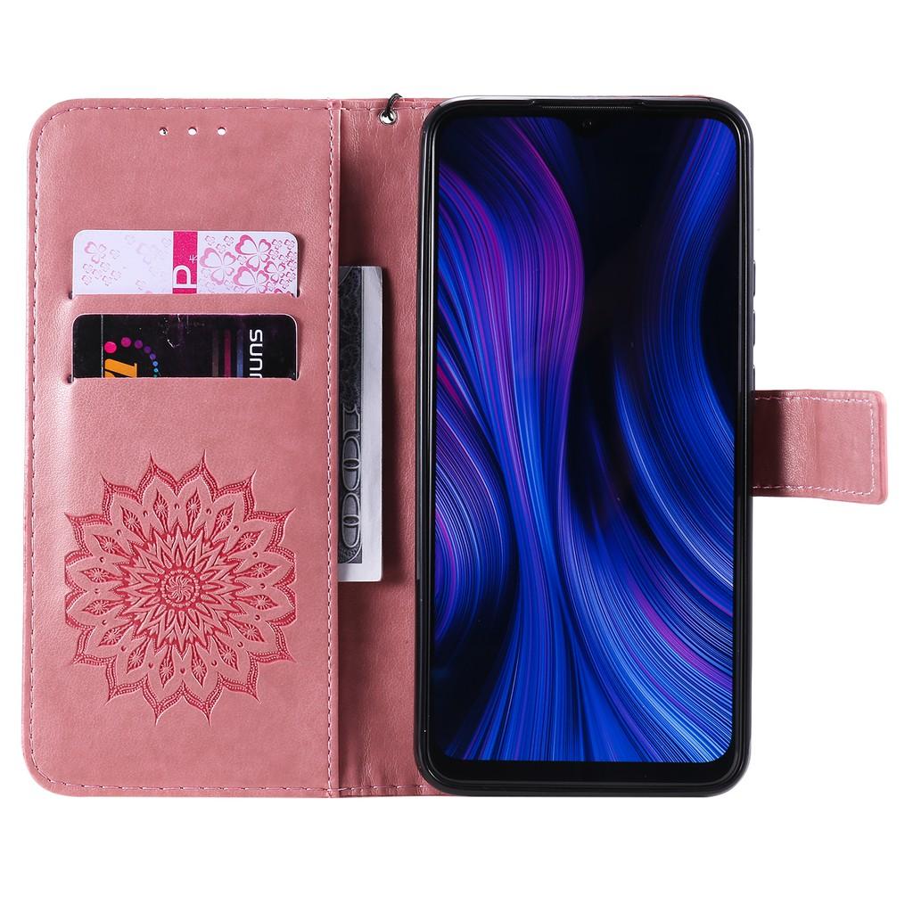 Bao da điện thoại PU có khe đựng thẻ giá đỡ cho Xiaomi Redmi 9 9A 9C Redmi 8 8A Note 7