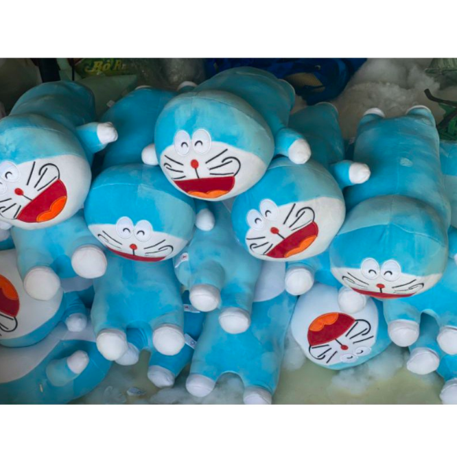 Thú nhồi bông mèo Doremon 3in1 có mền - Size 50cm - Quà tặng gấu bông Doraemon có mền đáng yêu