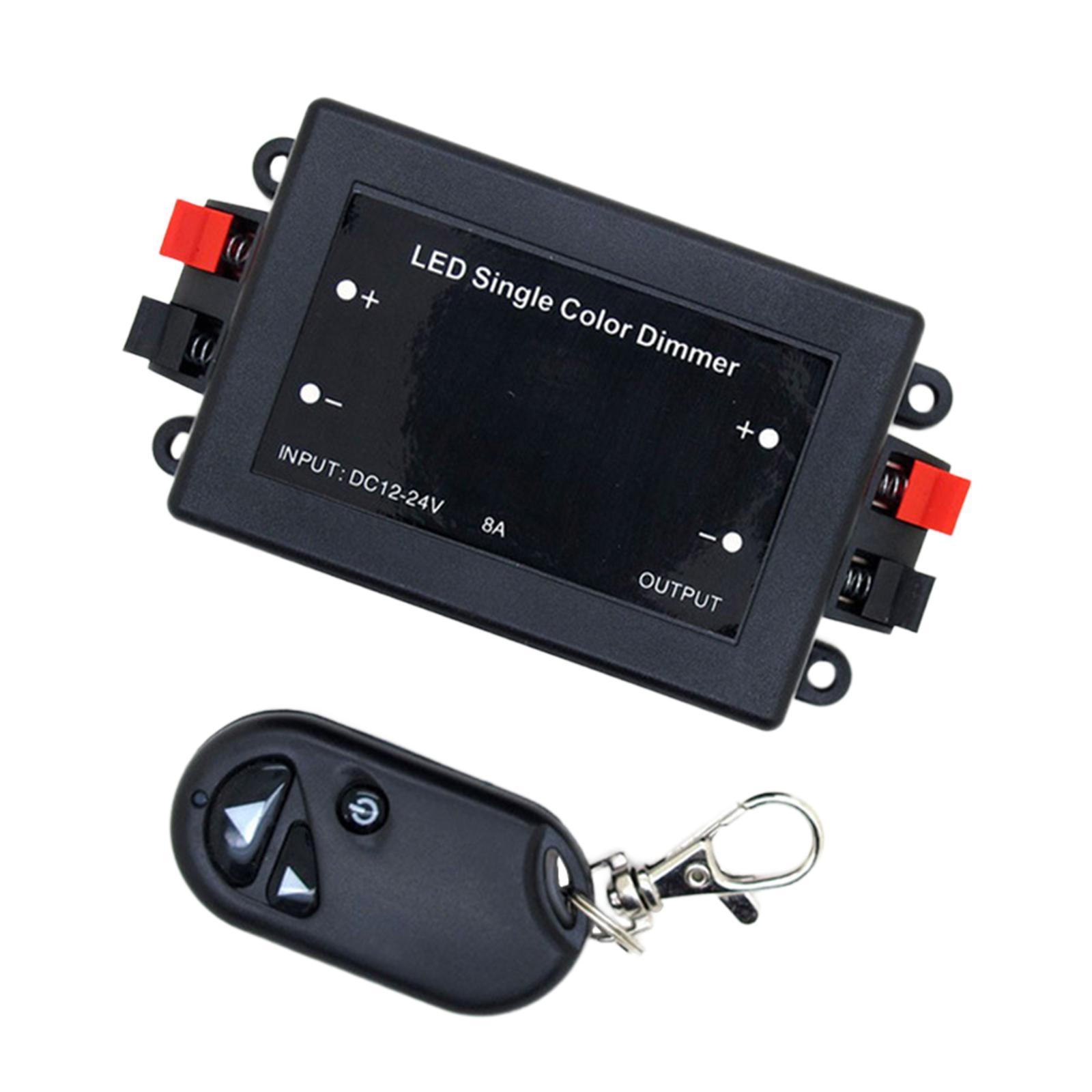 LED Single Color Dimmer Cotroller 3 Key Remote Remote Control Switch Fit for Car