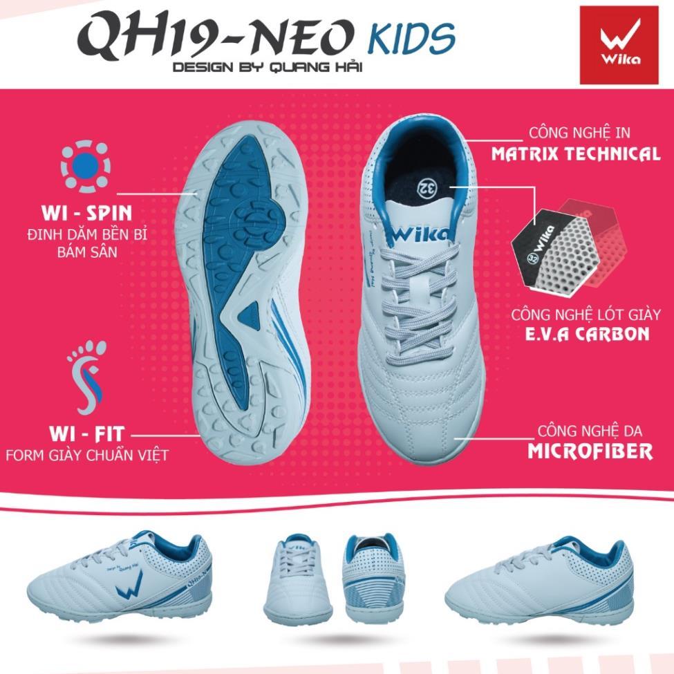 Free Ship - Giày đá bóng trẻ em Wika QH19 NEO KID chính hãng chất liệu da Microfiber cao cấp, mềm mại 2020-12 KID