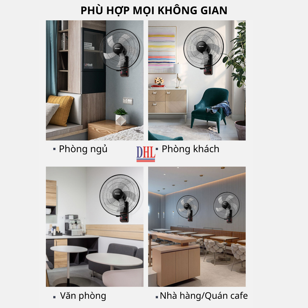 Quạt treo tường Mitomo FTT-60HE hàng chính hãng