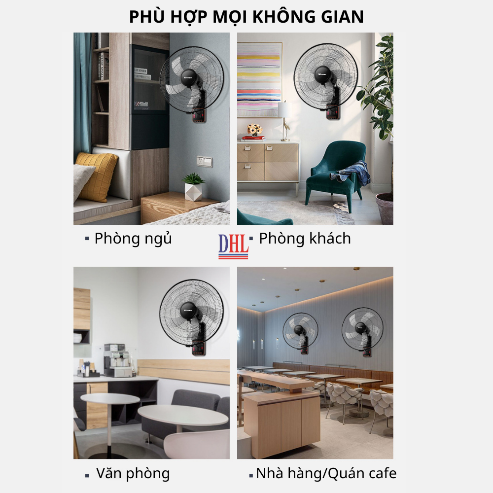 Quạt treo tường Mitomo FTT-60HE  hàng chính hãng