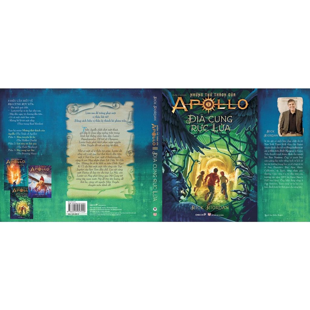 SÁCH - Địa cung rực lửa - Phần 3 series Những thử thách của Apollo - Tác giả Rick Riordan