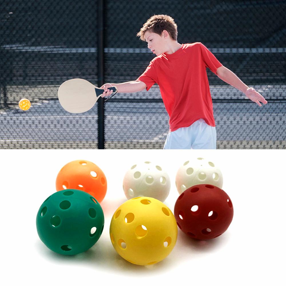 Set 6 Quả Bóng Pickleball Rỗng Bằng Nhựa Bền