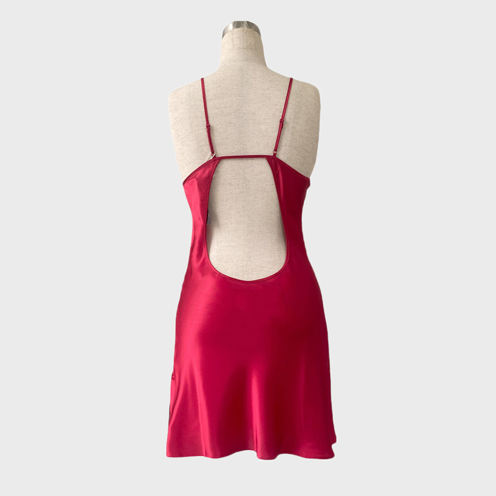 Đầm ngủ phi lụa cao cấp Wannabe DNS23 hai dây cut-out lưng quyến rũ nữ tính