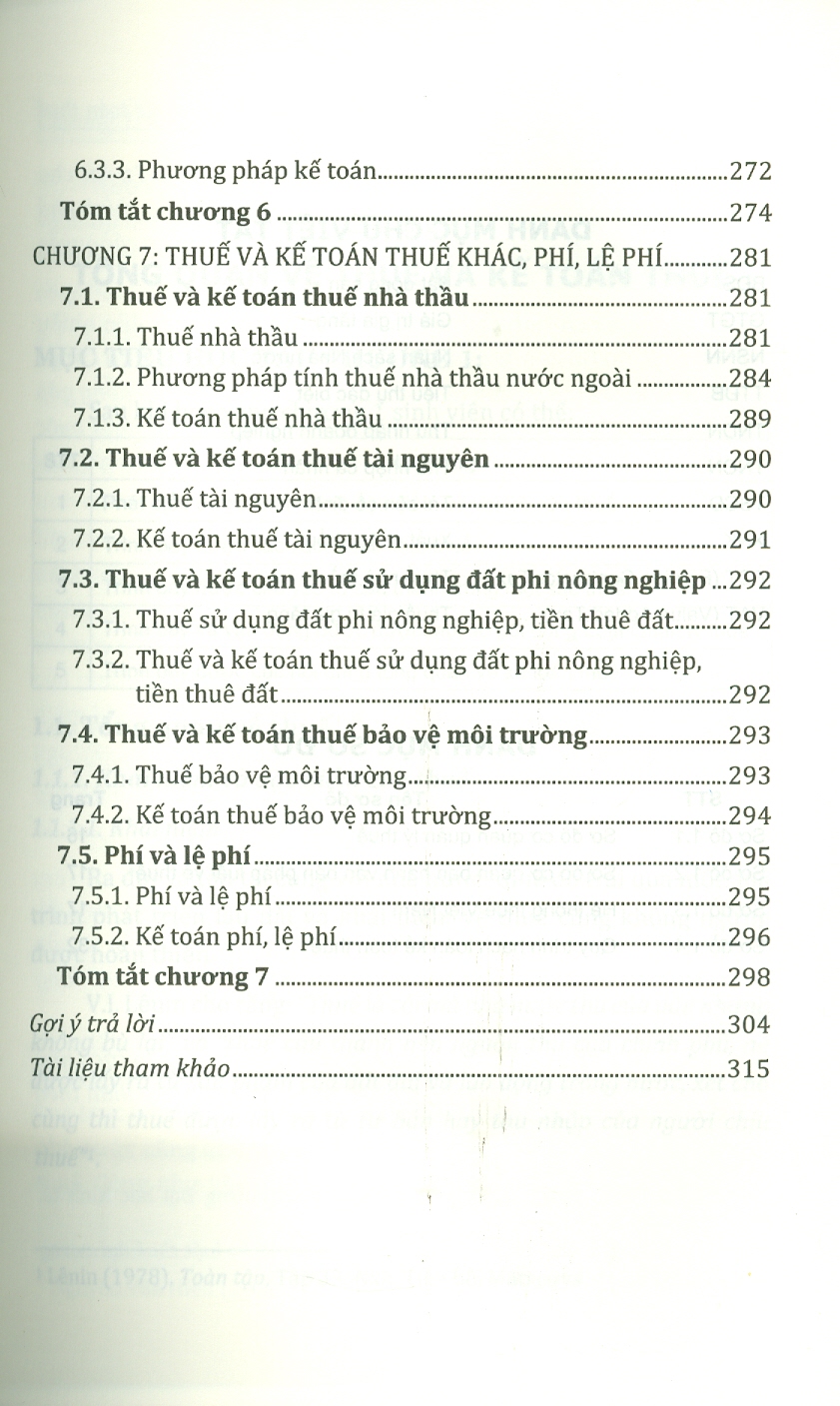 Giáo trình thuế và kế toán thuế