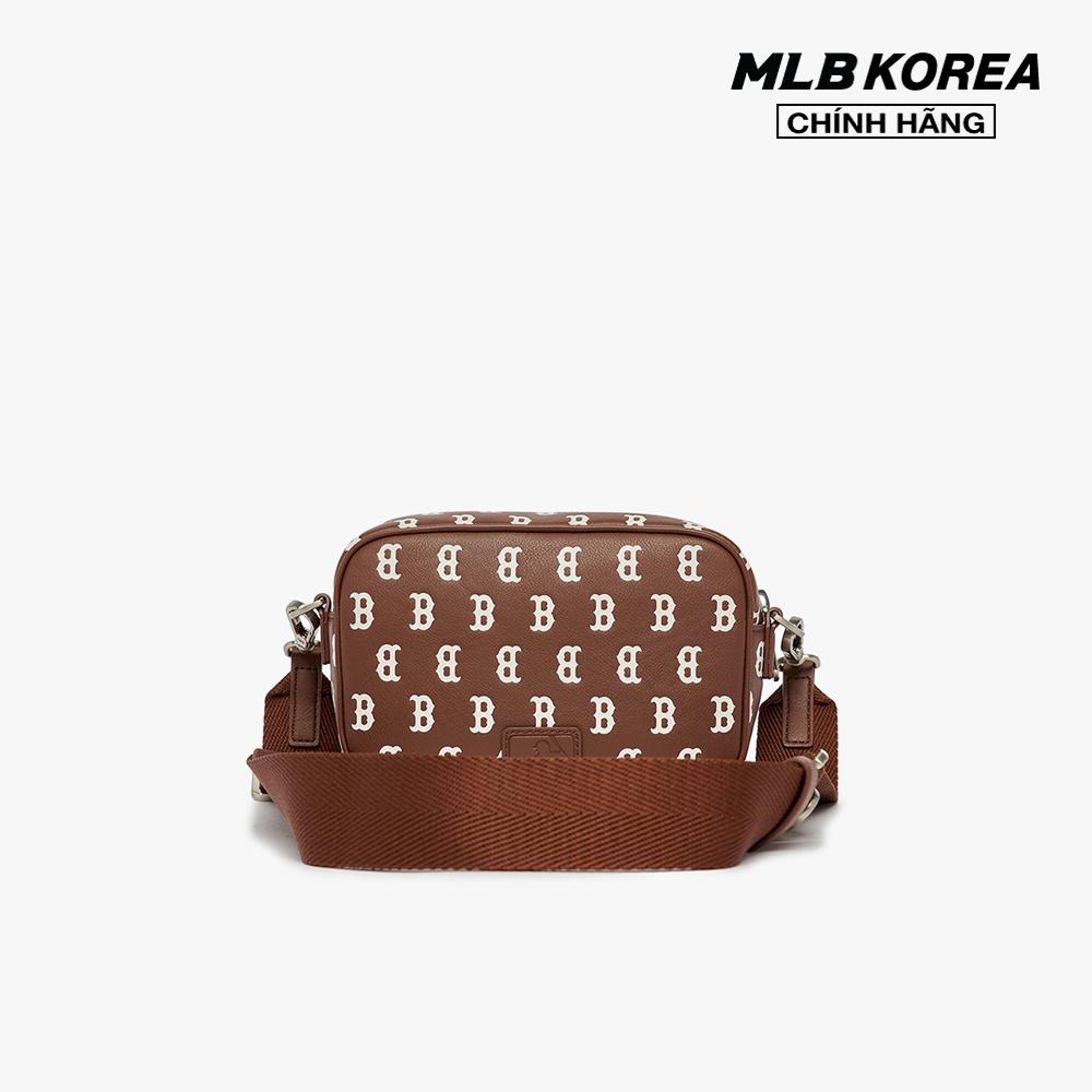 MLB - Túi đeo chéo chữ nhật Classic Monogram PU Emboss Mini 3ACRS092N