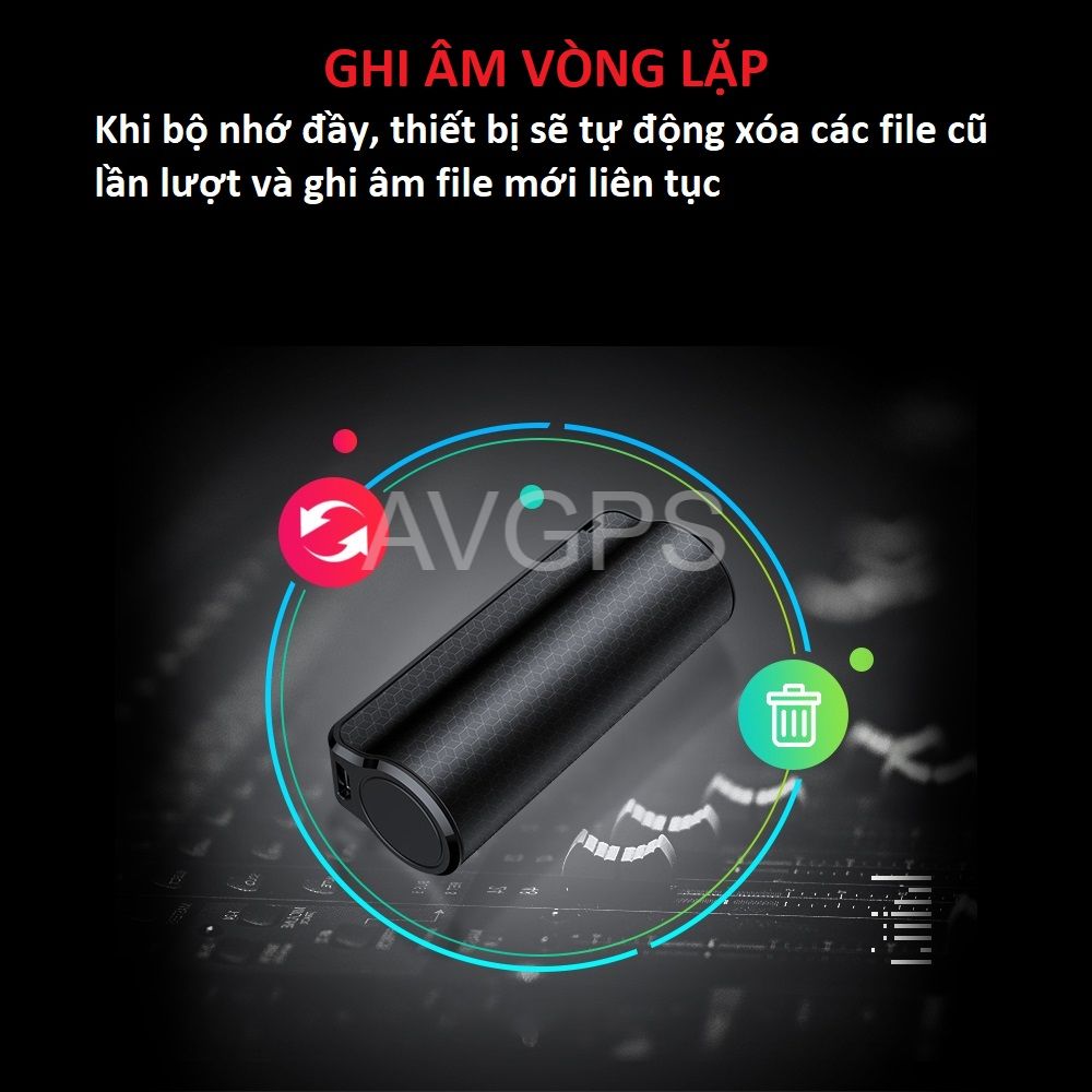 Máy ghi âm mini chuyên nghiệp siêu lọc âm V70S pin 20-25 ngày, có nam châm siêu mạnh. Chip thế hệ mới 2024