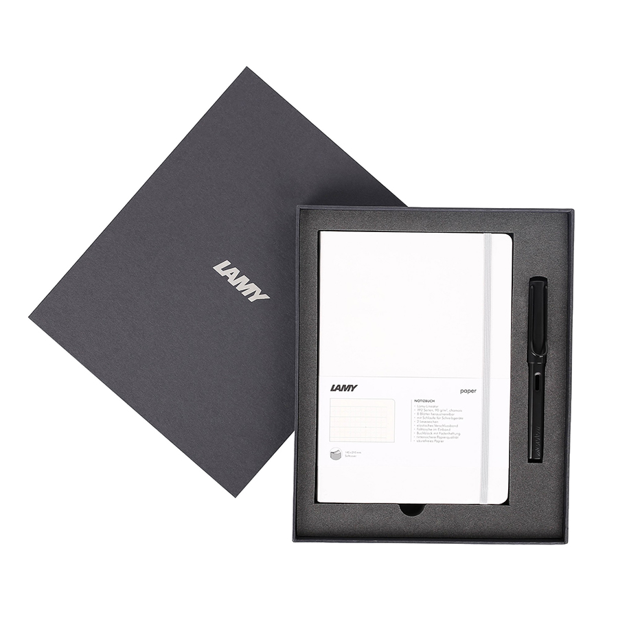 Gift Set Lamy Notebook A5 Softcover White + Lamy Al-Star Black - GSNAl0024