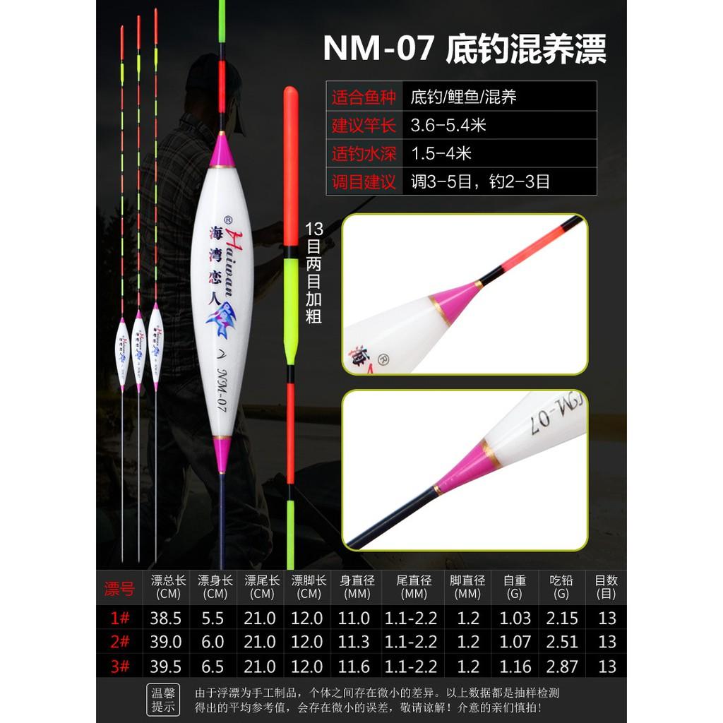 Phao câu cá nano, câu đơn câu đài màu trắng họa tiết hồng câu cá nhạy, có đủ thông số mã NM