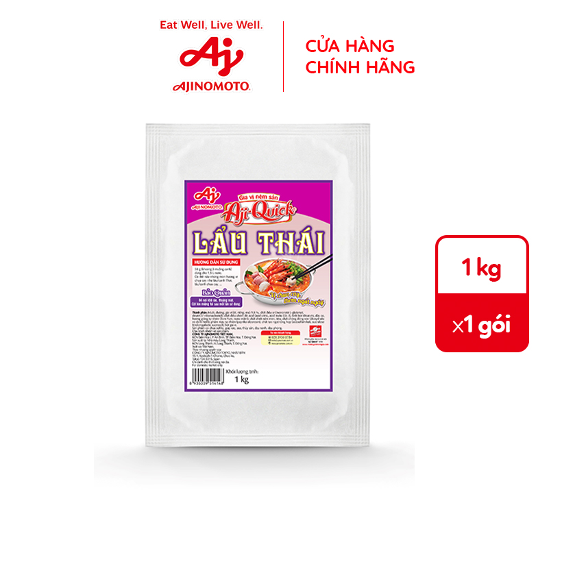 Gia Vị Nêm Sẵn Aji-Quick® Lẩu Thái 1kg/Gói