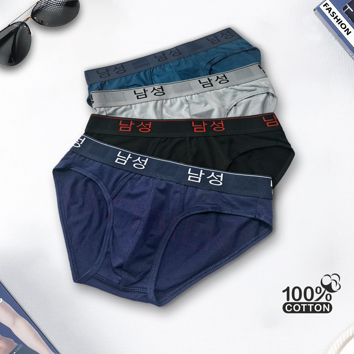 Hộp 5 Quần Lót Nam lưng Hàn Quốc hiệu CITYMEN vải cotton co giãn 4 chiều cao cấp, sịp nam - LMTK-HANAC