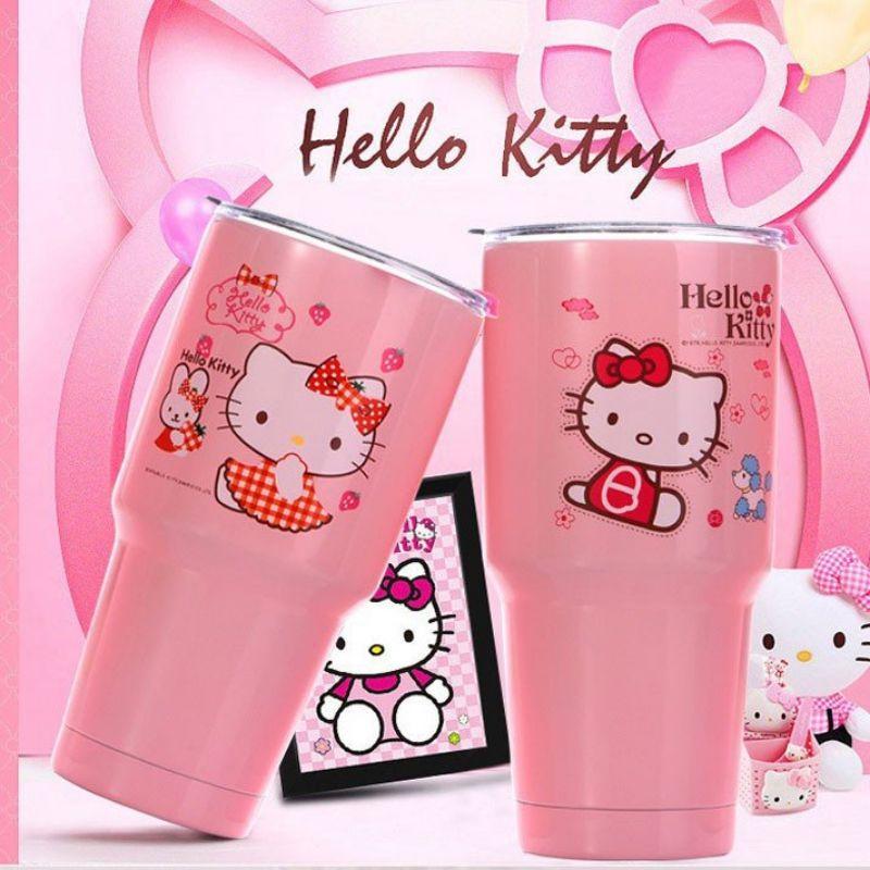 LY GIỮ NHIỆT HÌNH HELLO KITTY MẪU LY YETI MÀU HỒNG