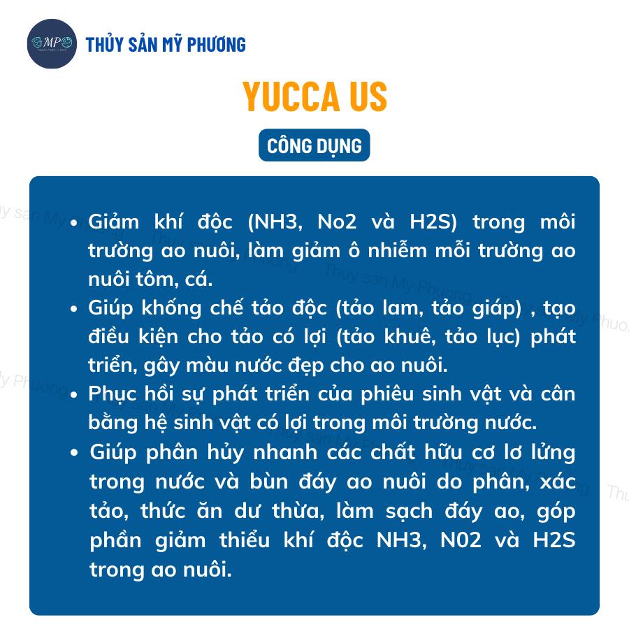 Chống sốc nổi đầu Yucca Us nước Saponin xử lý khí độc sạch môi trường nguyên liệu Mexico tôm thẻ cá lươn ếch ốc ba ba