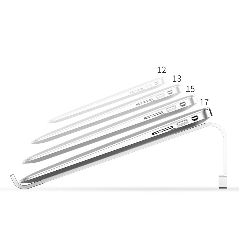 Giá Đỡ Tản Nhiệt Nhôm Cho Macbook, Laptop Gọn Nhẹ DRU - Hàng Chính Hãng