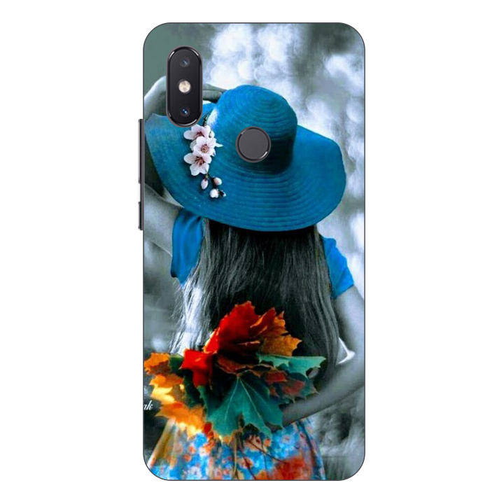 Ốp lưng điện thoại Xiaomi Mi 8 SE hình Cô Gái Mũ Xanh - Hàng chính hãng