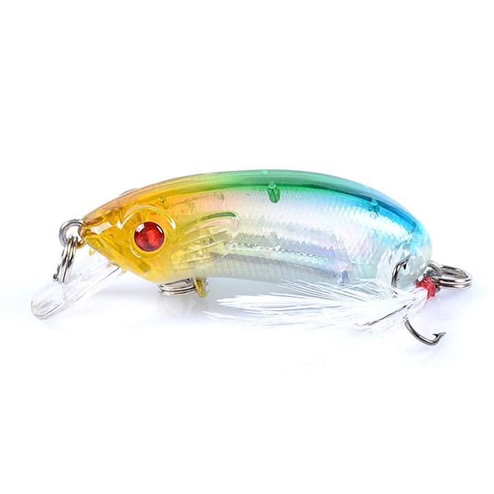 Mồi câu lure hình cá dài 5.1cm nặng 7.2g siêu nhậy mồi cá sâu
