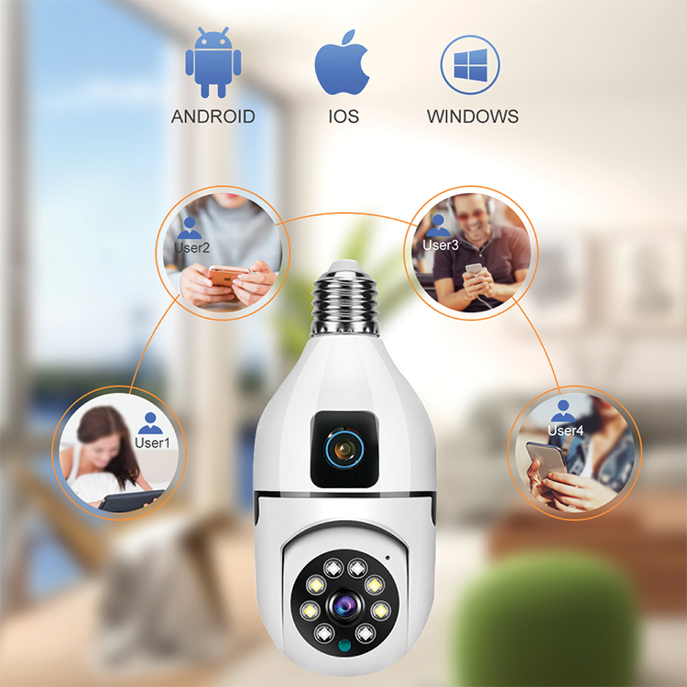 (MẪU MỚI) CAMERA YOOSEE BÓNG ĐÈN 2 MẮT QS211 FHD XEM 2 KHUNG HÌNH, HÌNH ẢNH SẮC NÉT, QUAY ĐÊM CÓ MÀU - HÀNG CHÍNH HÃNG