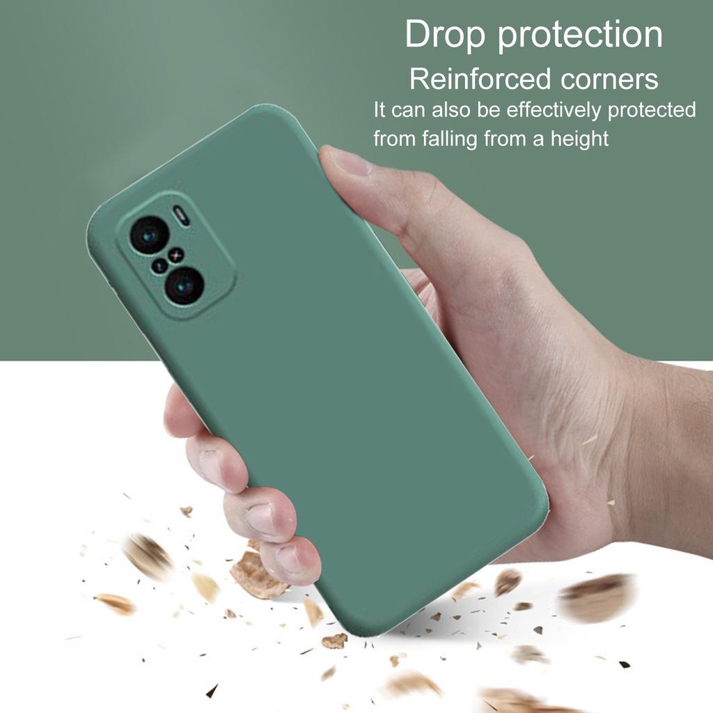 【ky】Anti-Scratch Full Protection Silicone Mobile Phone Case Cellphone Storage Shell Protector for Xiaomi POCO F3 Redmi K40/K40 Pro