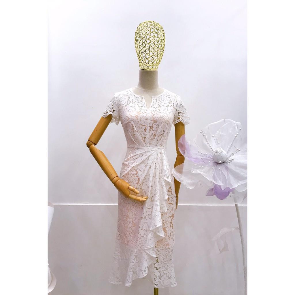 Váy ren trắng tôn dáng quyến rũ Sheery Dress - 22CHIC