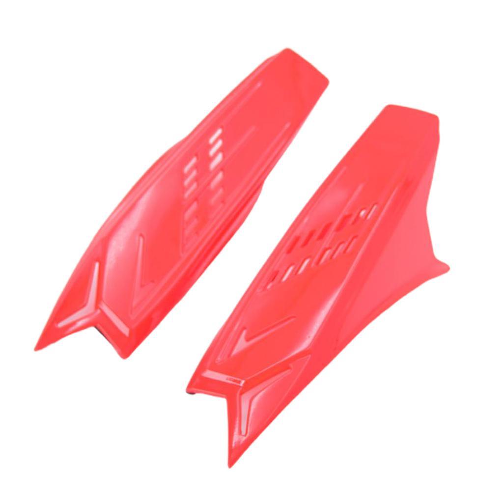 2Pcs Red Modification Accessories Protective Decor Motorcycle Horns